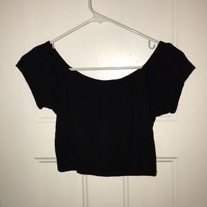 Black Crop Top